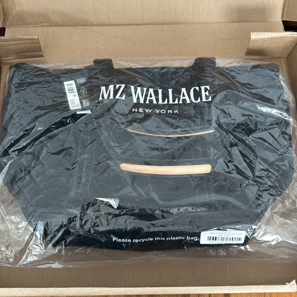 MZ Wallace Large Black Liquid Empire Tote - Picture 4 of 4